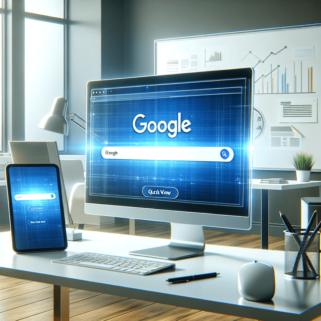 Google eksperimenterer med en blå Quick View-knap, der viser produktinfo direkte i søgeresultater. Læs, hvordan du optimerer din SEO.